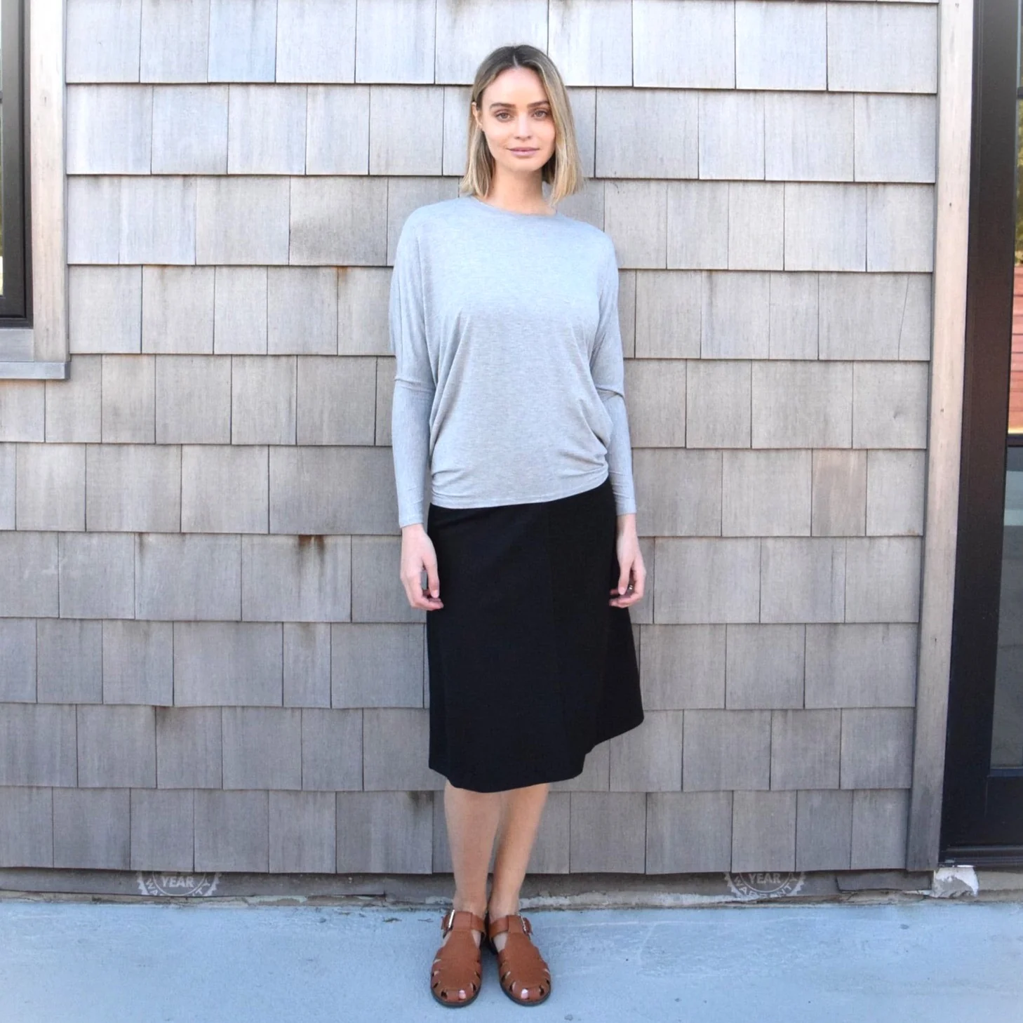 Basic A-line Skirt | Black [Final Sale] - Image 6