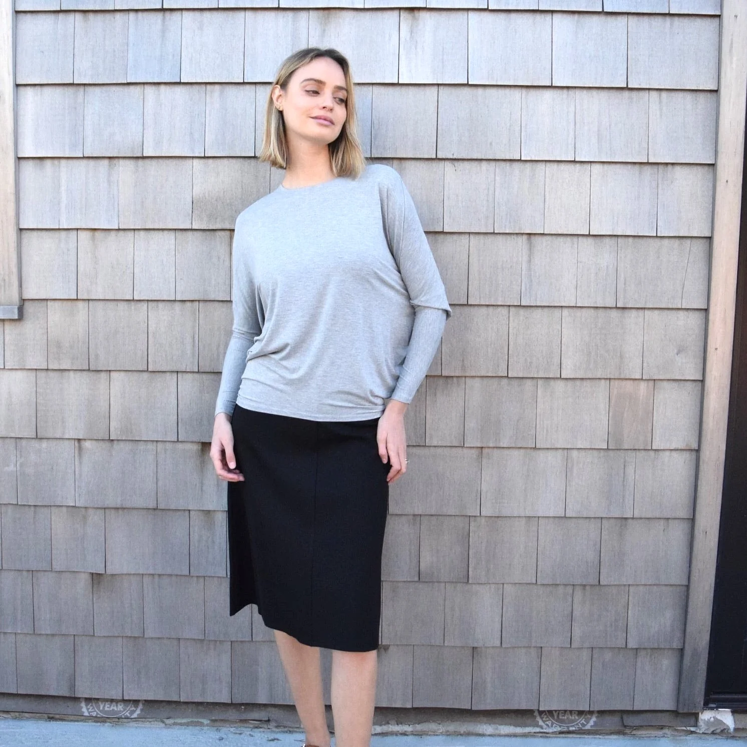 Basic A-line Skirt | Black [Final Sale] - Image 7