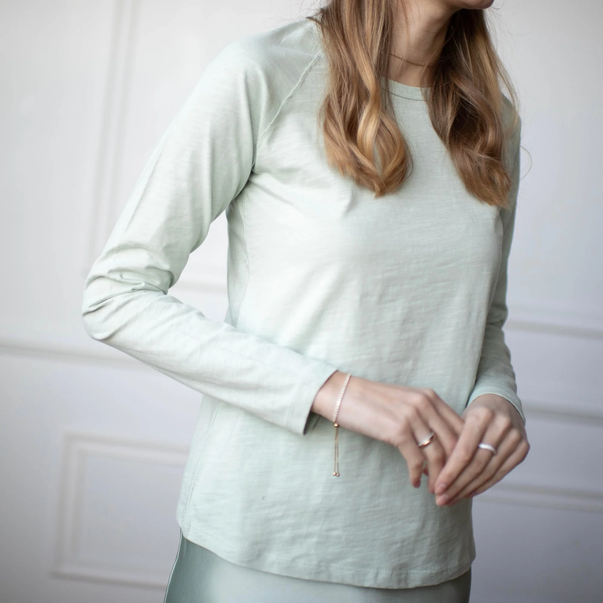 Basic Crewneck Tee | Mint (Final Sale) - Image 3