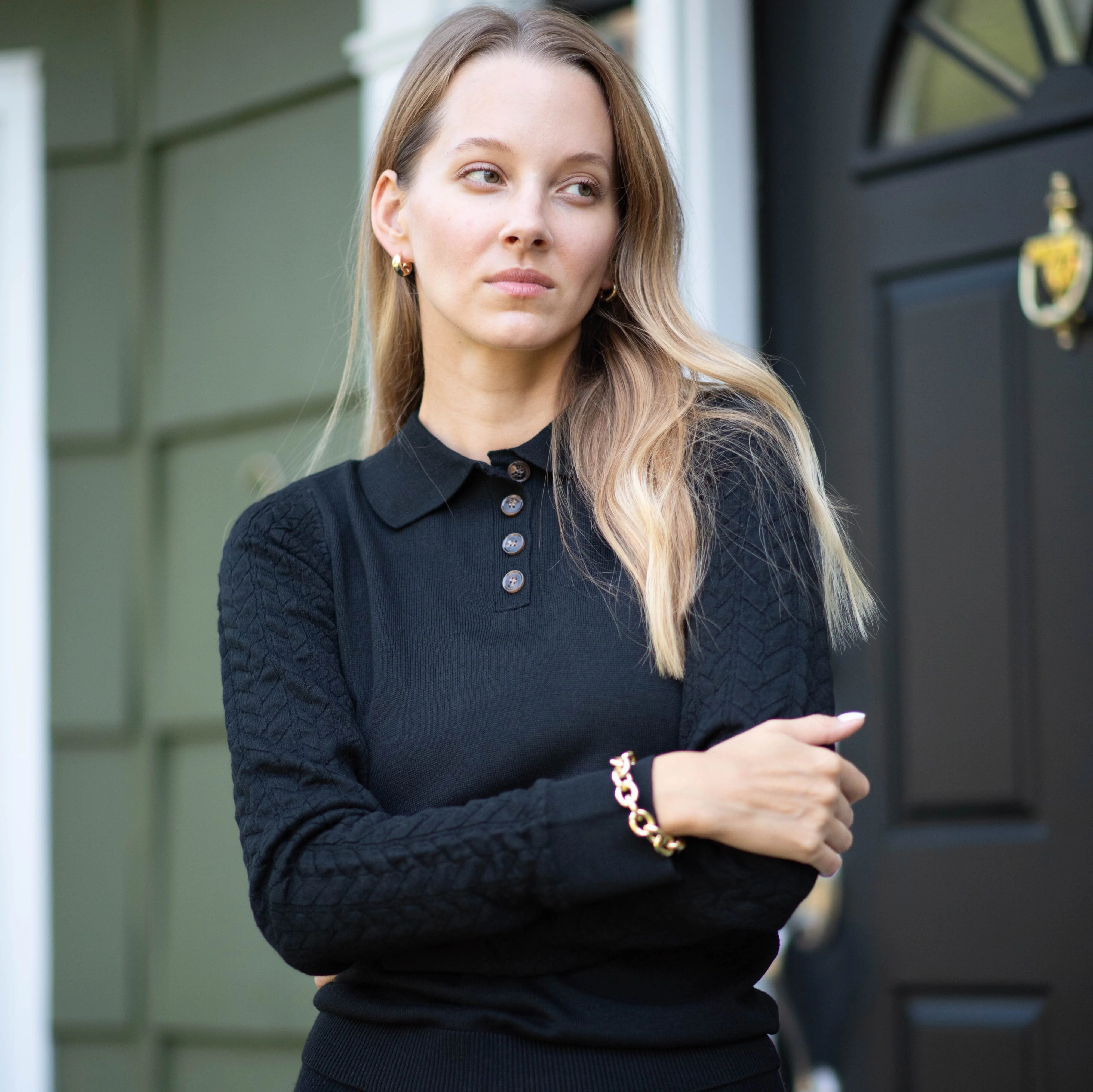 Textured Sweater | Black [Final Sale] - Image 3