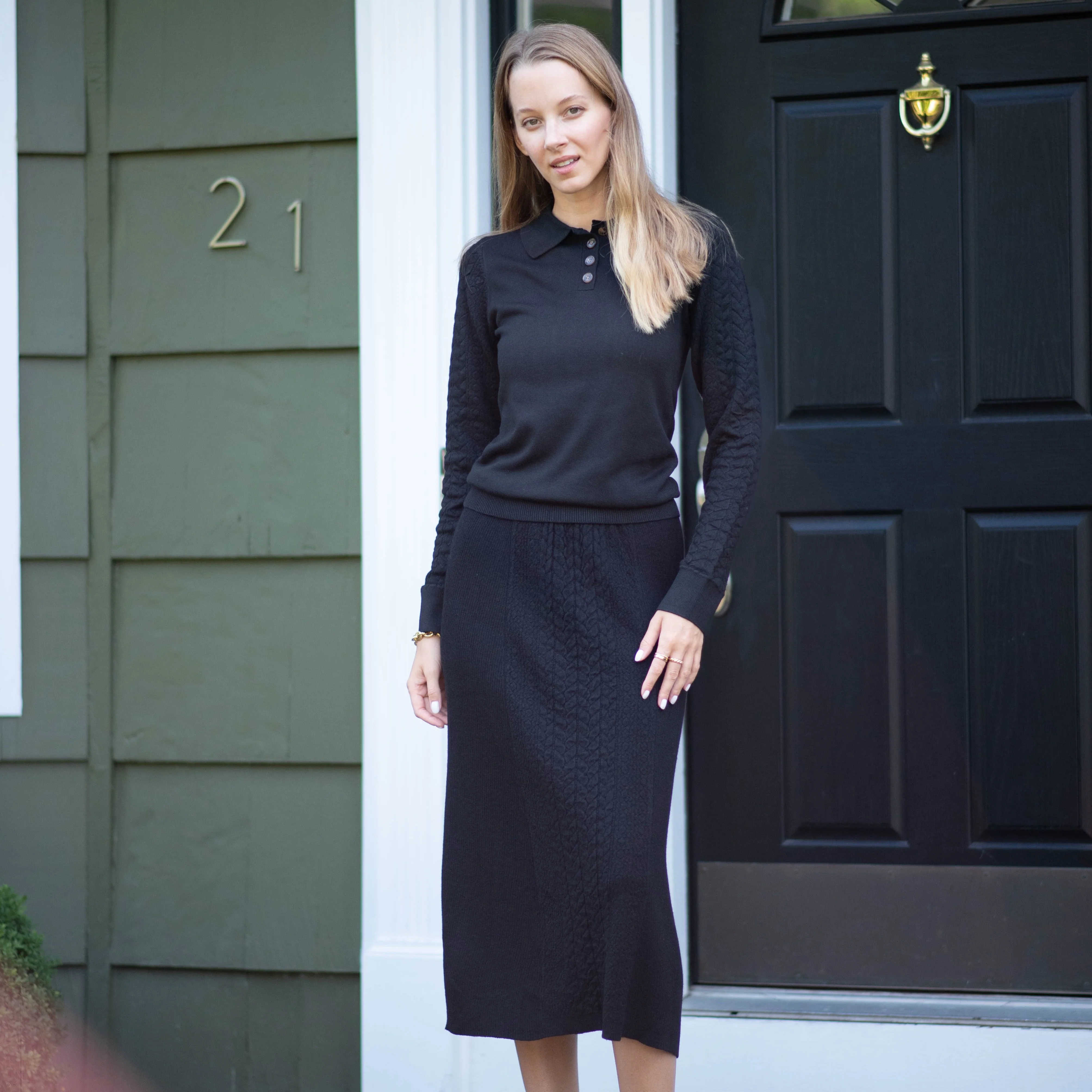 Textured Sweater | Black [Final Sale] - Image 7