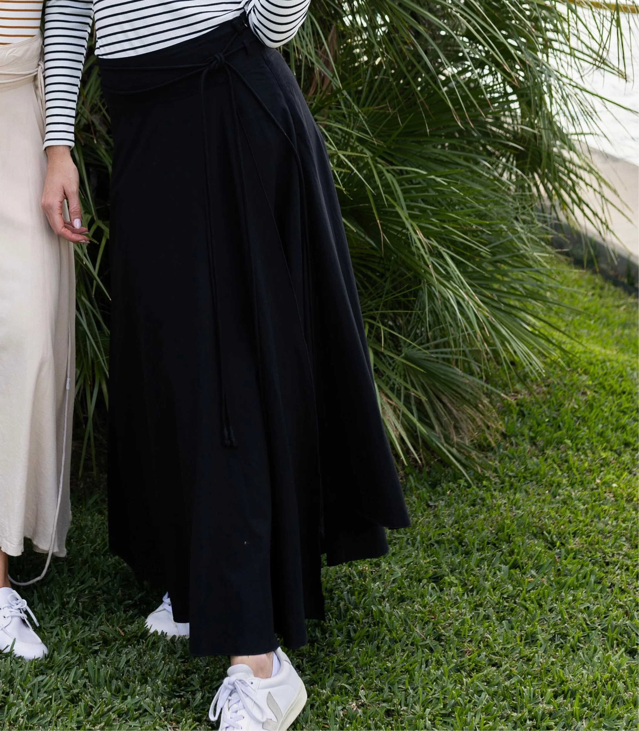 French Linen Skirt | Black - Image 2