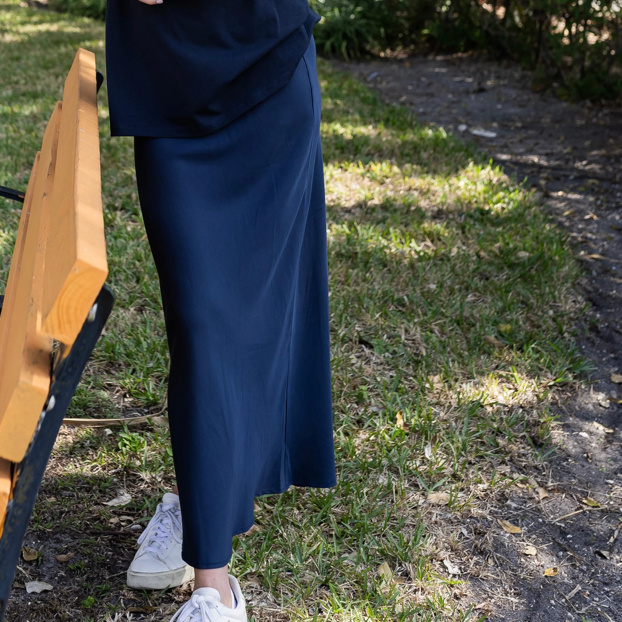 Copper Slip Skirt | Blue [Final Sale] - Image 3