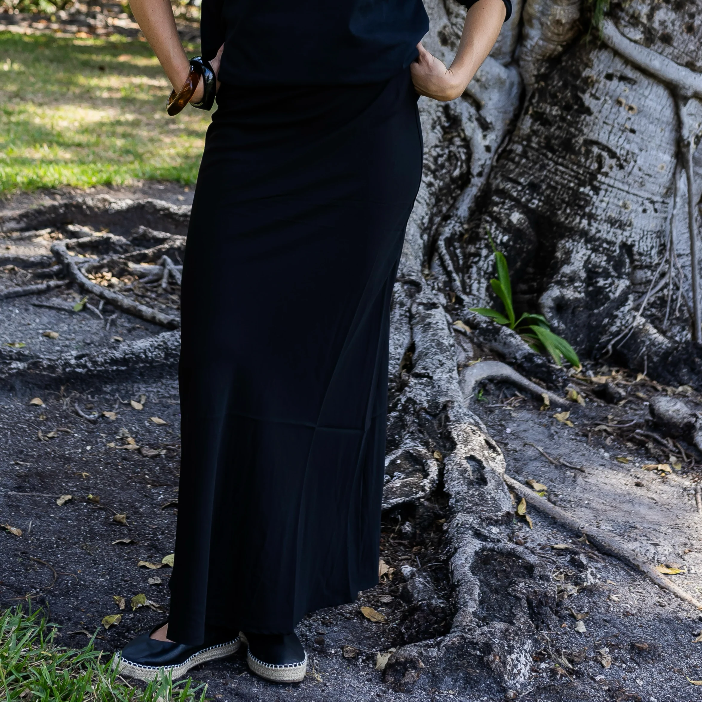 Copper Slip Skirt | Black [Final Sale] - Image 2