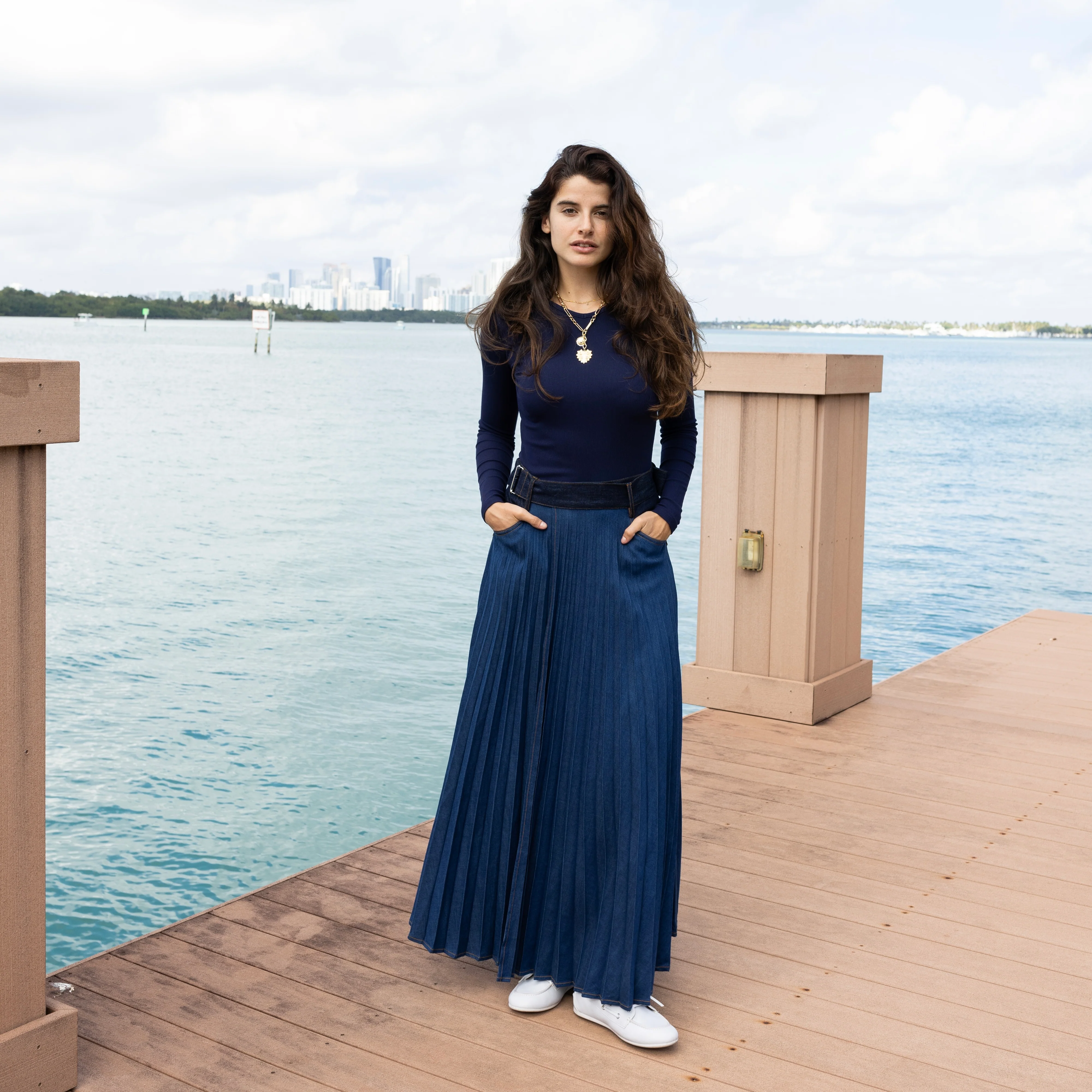Denim Wrap Skirt | Blue [Final Sale] - Image 3