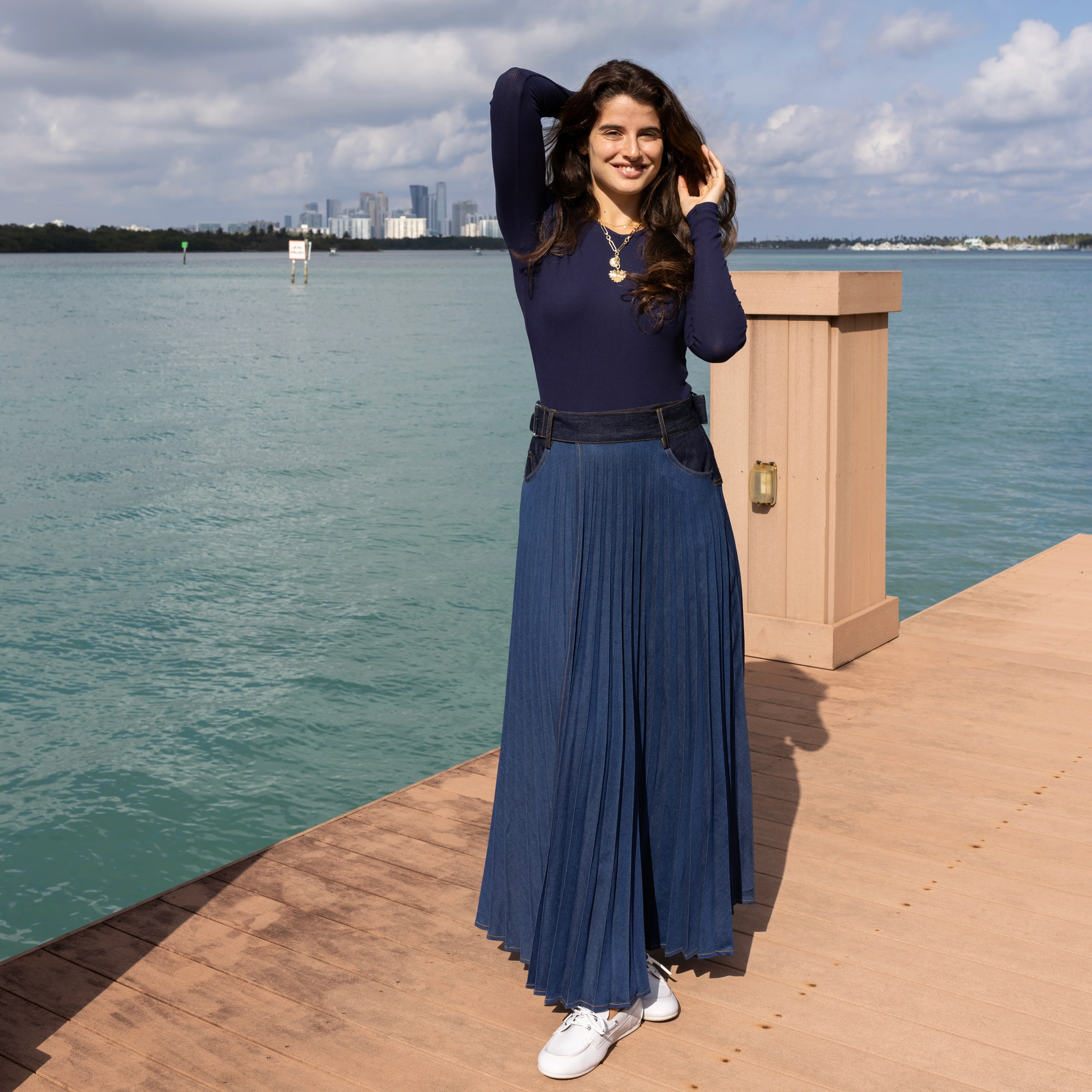 Denim Wrap Skirt | Blue [Final Sale] - Image 5