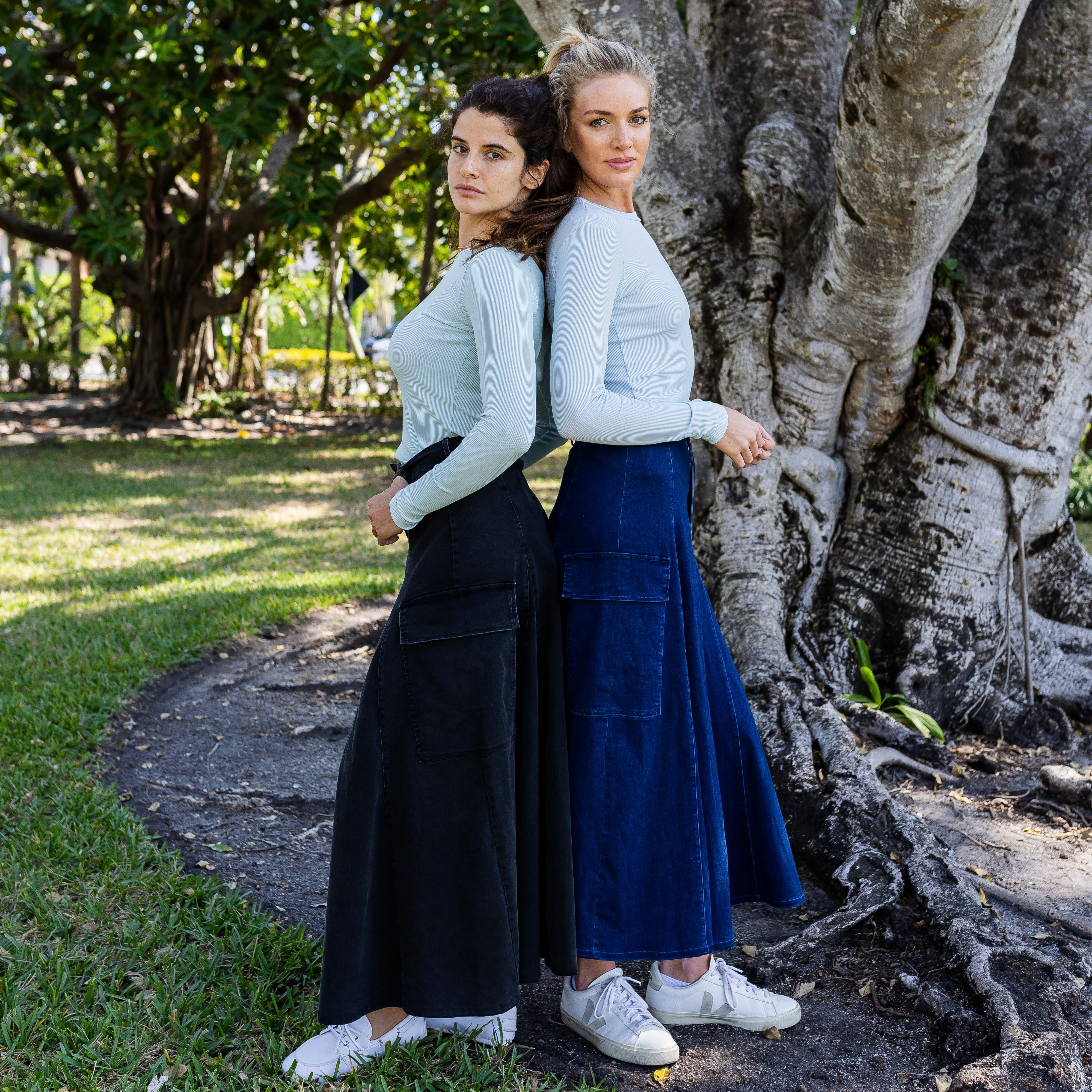 Cargo Denim Skirt | Black [Final Sale] - Image 7