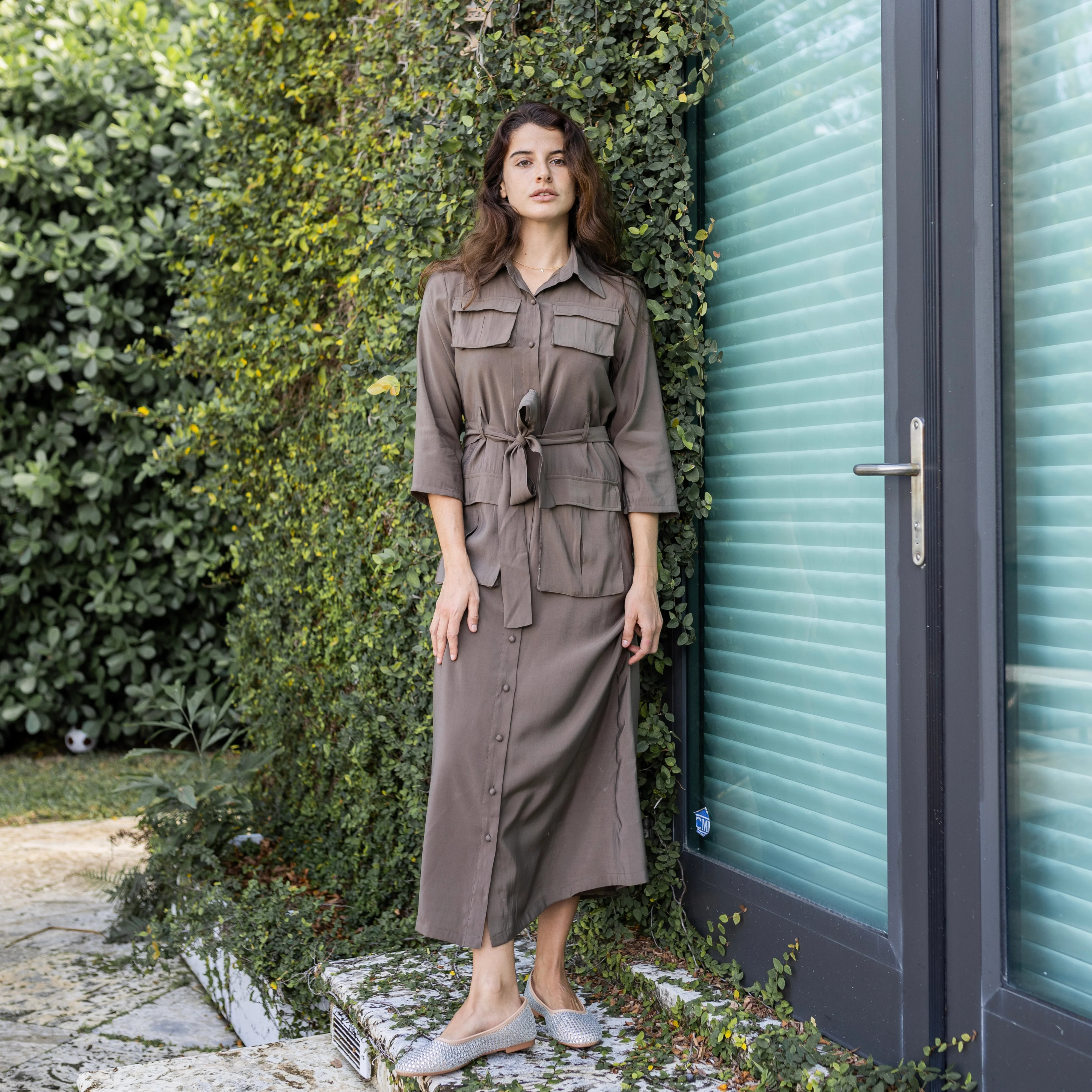 Belted Shirtdress | Brown [Final Sale] - Image 3