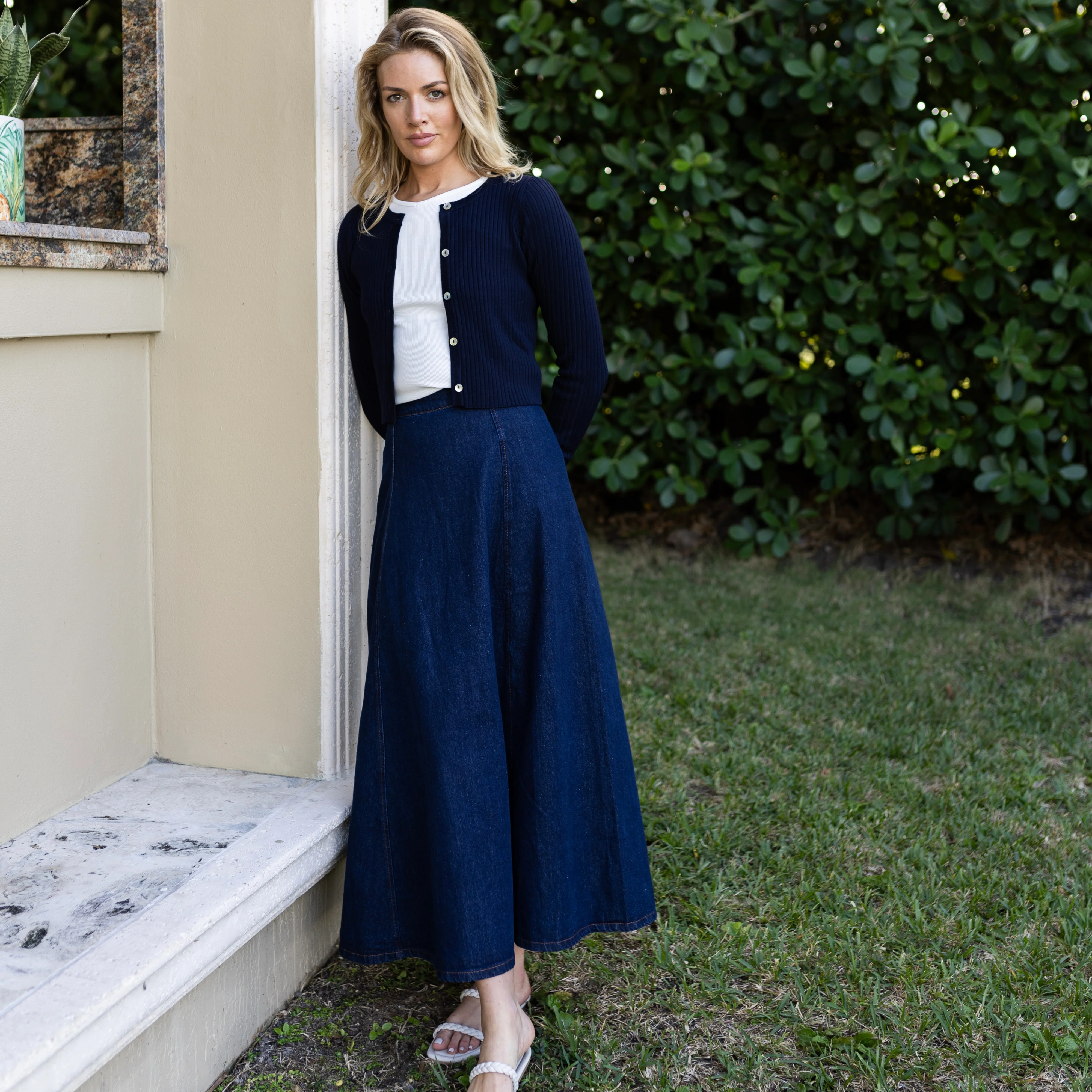 Jane Denim Skirt | Blue - Image 7