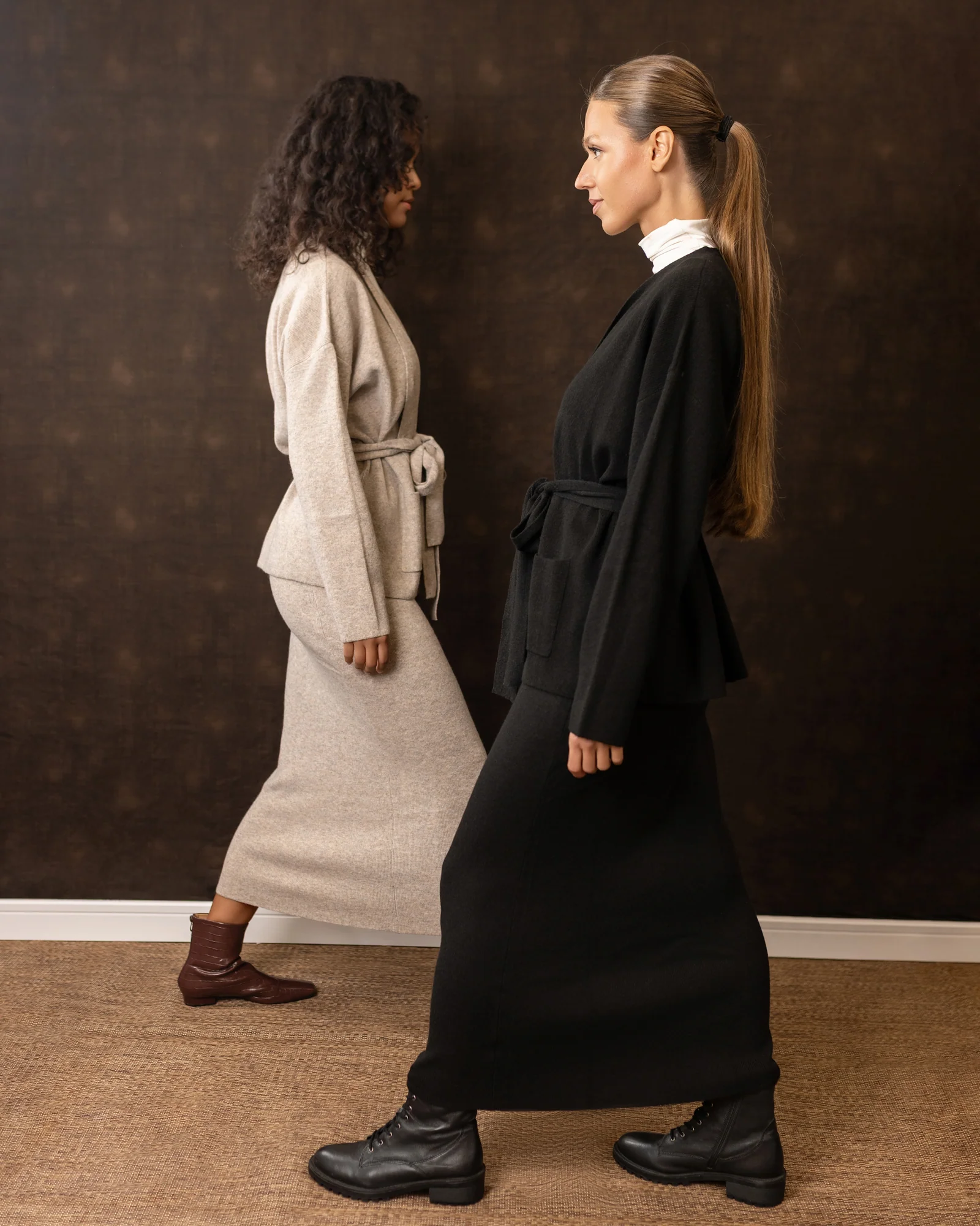 Belted Knit set | Black [Final Sale] - Image 4
