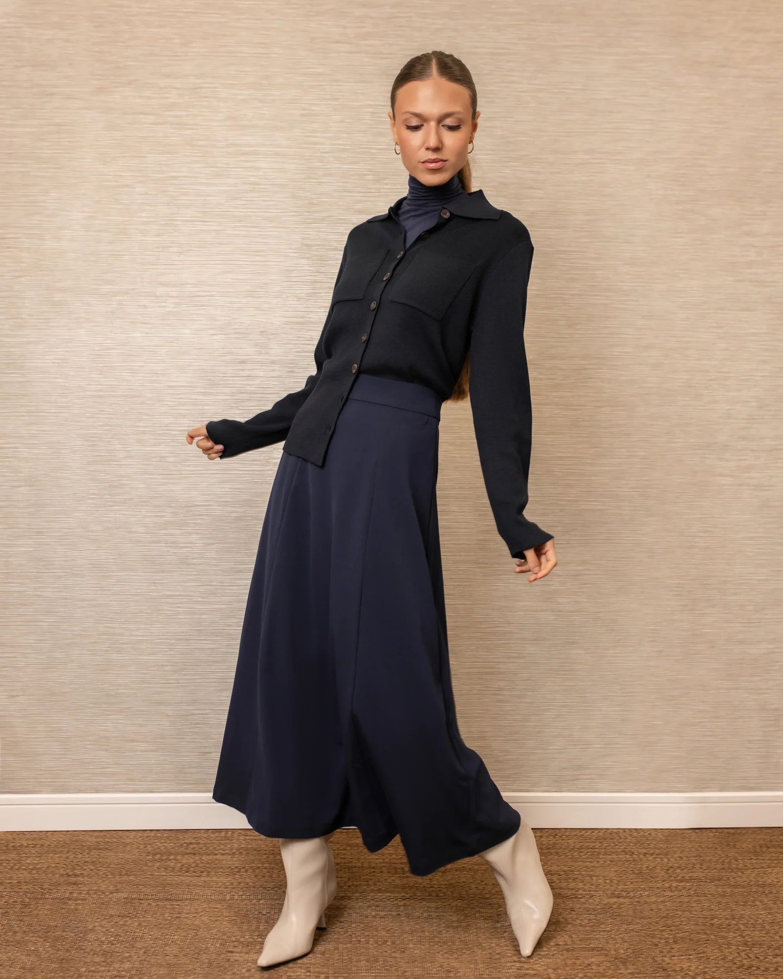 Button Down Top | Navy [Final Sale] - Image 4