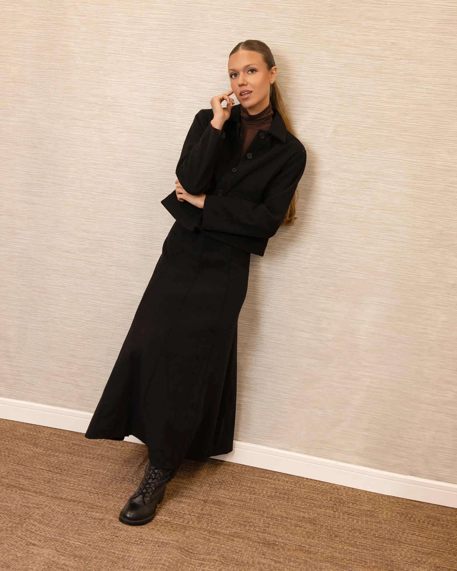 Cropped Cargo Jacket | Black [Final Sale] - Image 3