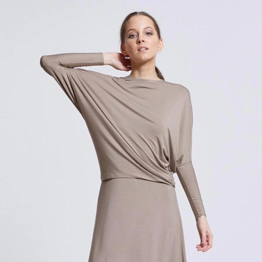 Dolman Tee | Taupe - Image 6