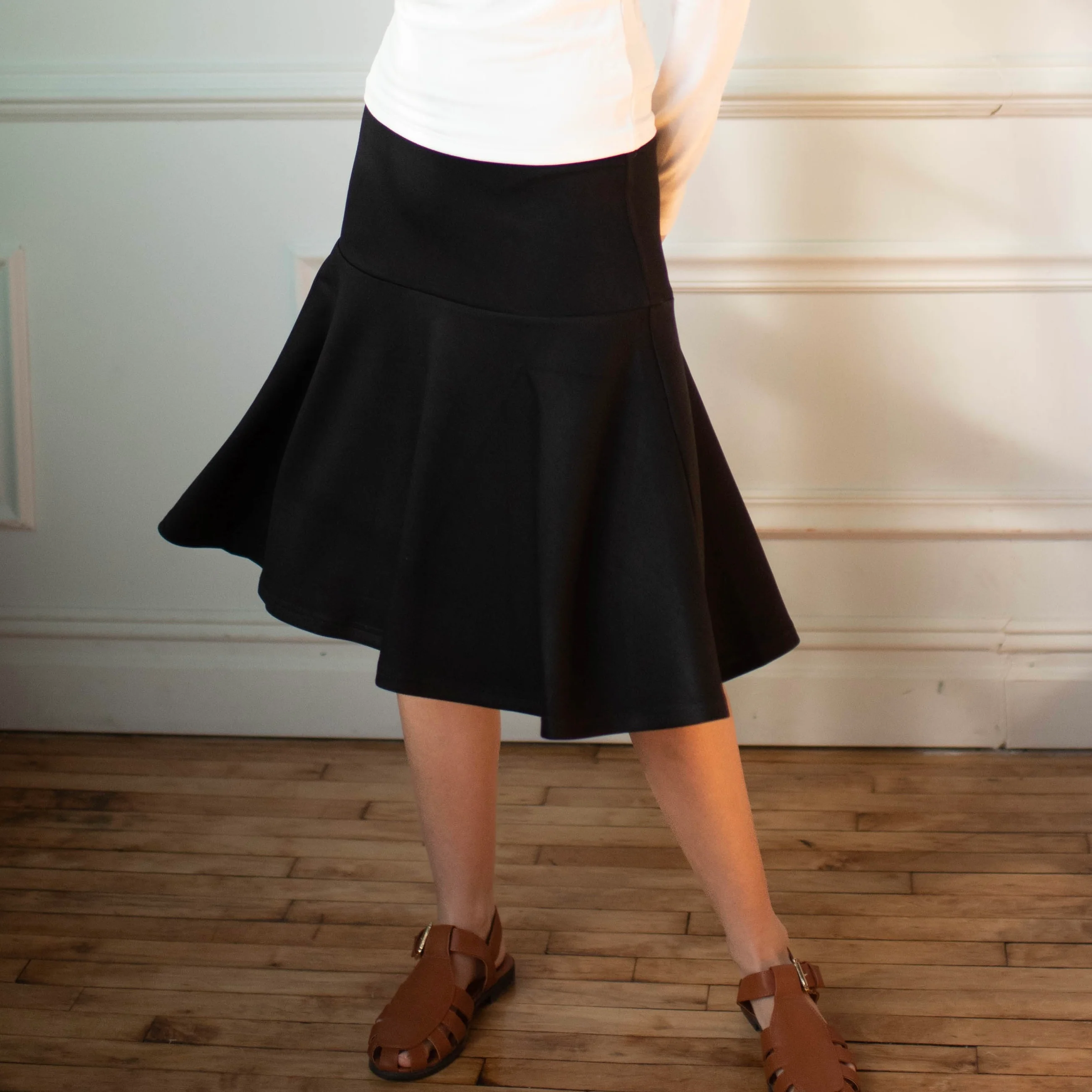 Drop Waist Skirt | Black - Image 2