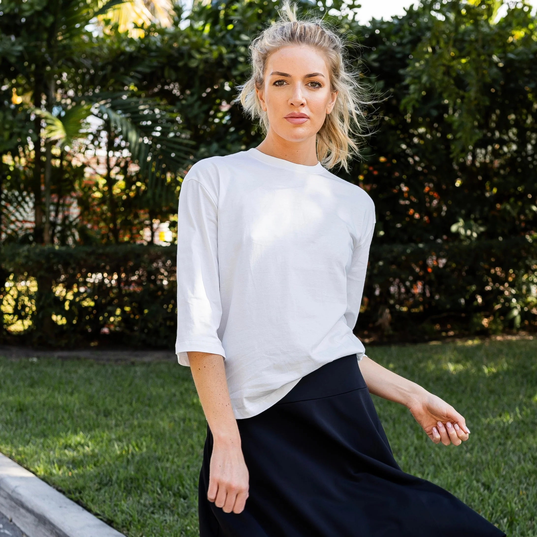 Essential Crewneck Tee | White - Image 2