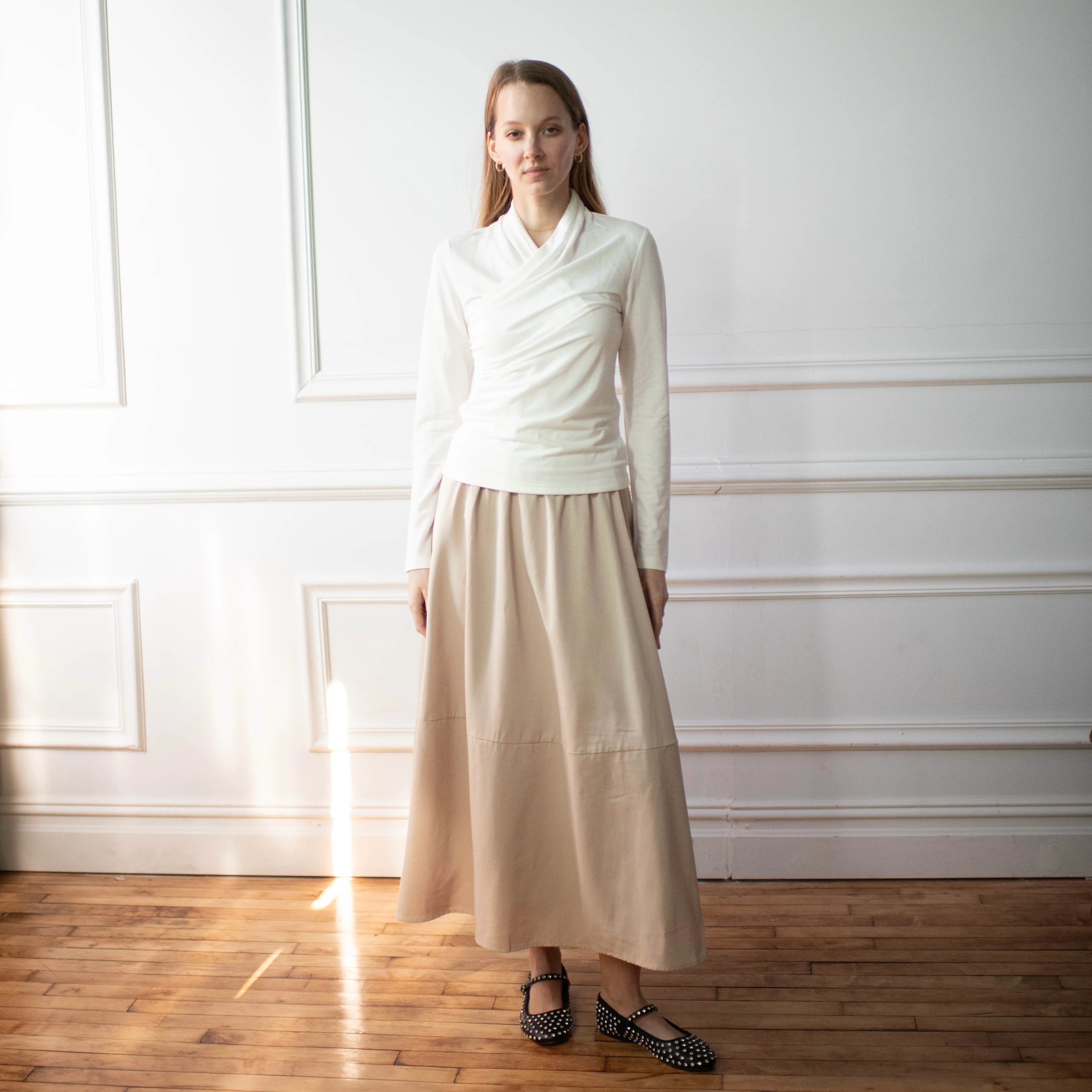 Evie Wrap Top | White [Final Sale] - Image 3