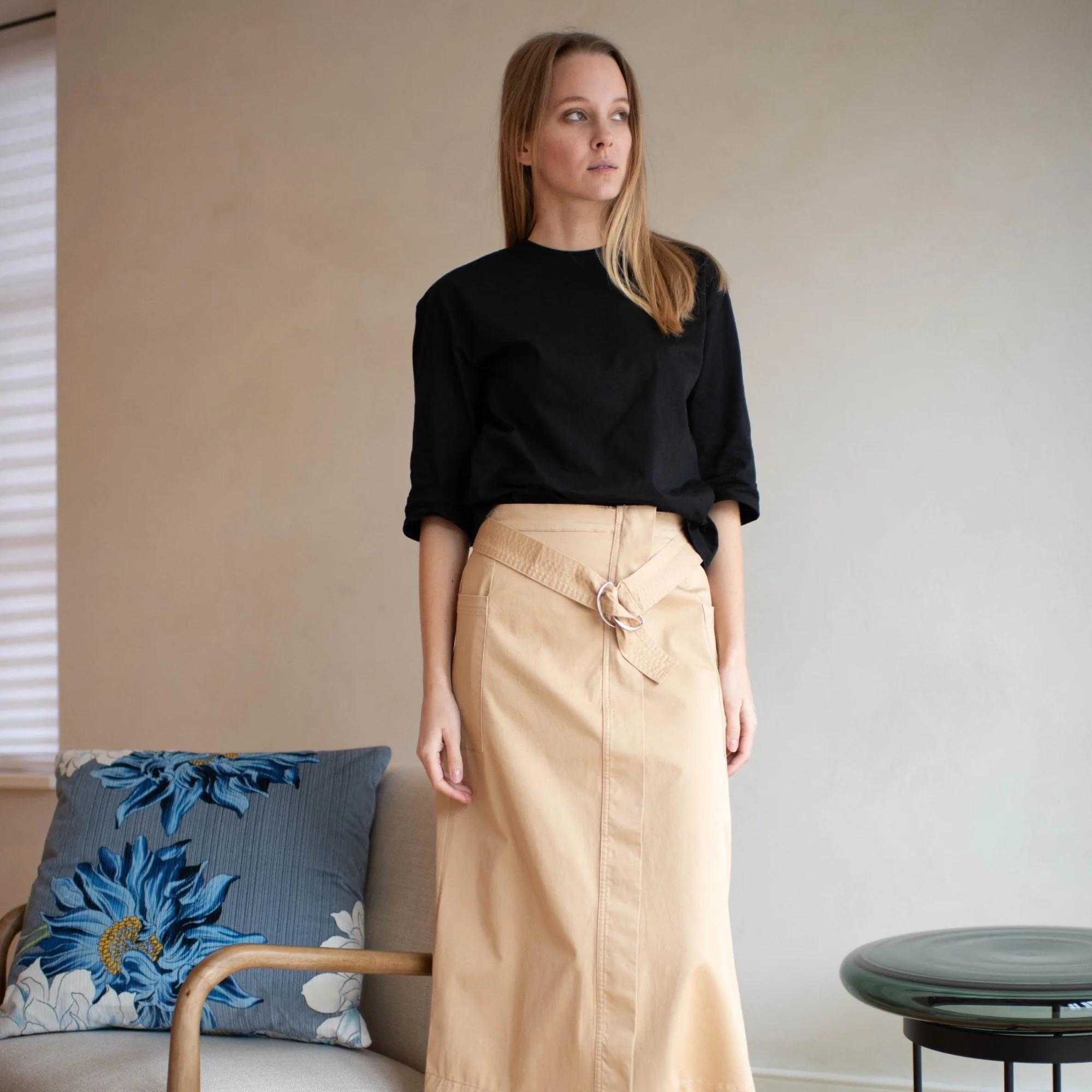 Ana Utility Skirt | Beige [Final Sale] - Image 3