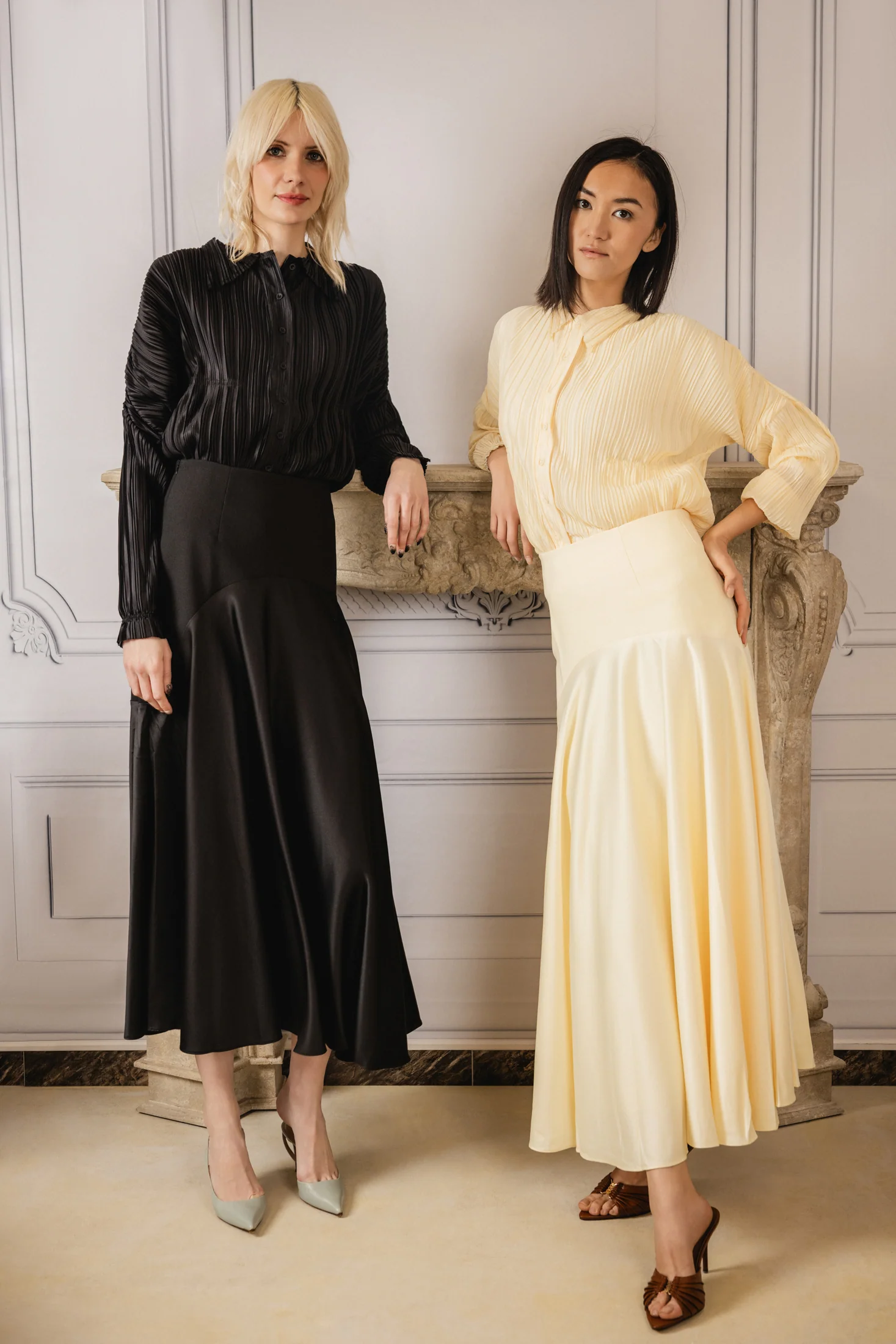 Plisse Blouse | Black - Image 3