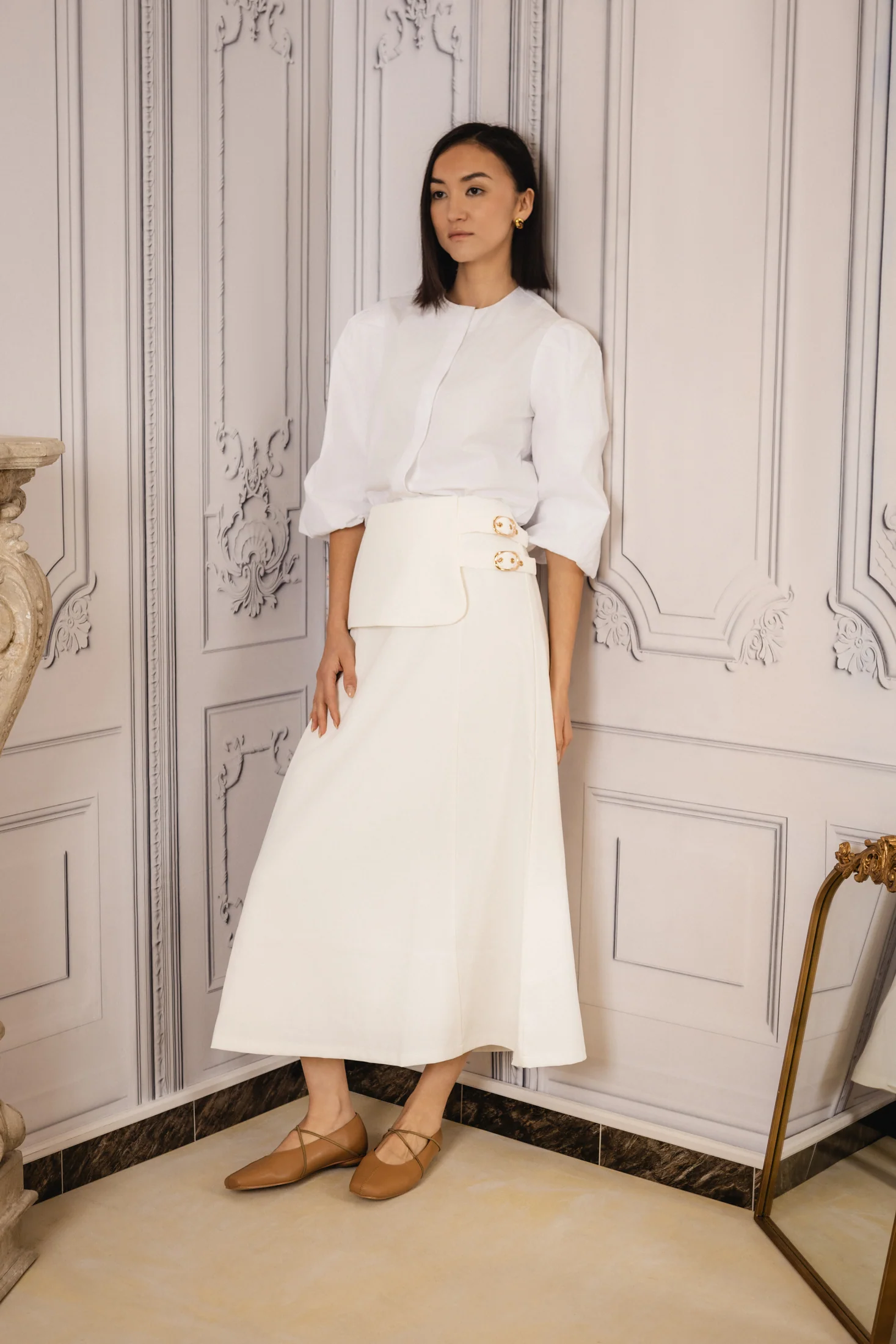Puff Sleeve Blouse | White - Image 4
