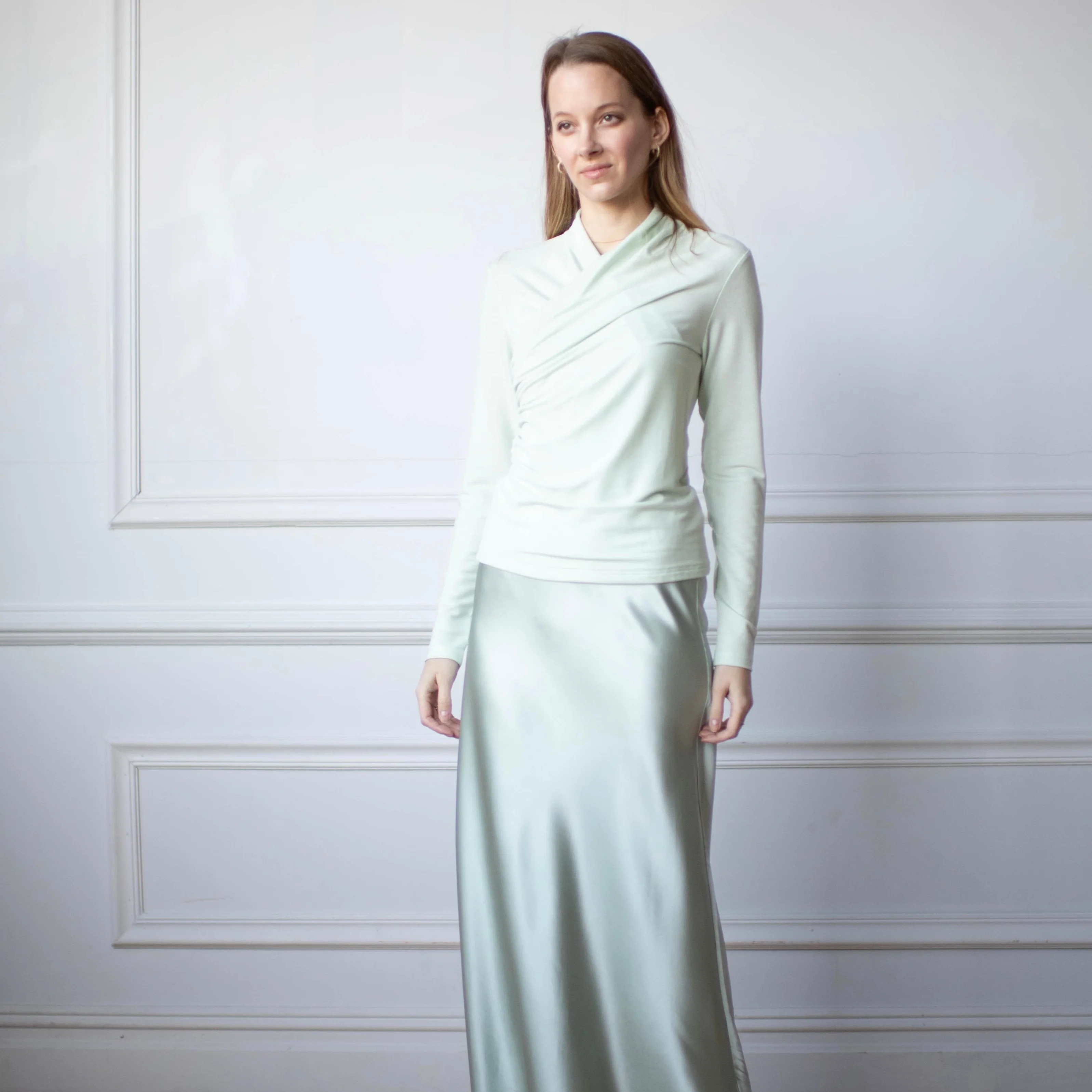Evie Wrap Top | Mint [Final Sale] - Image 3
