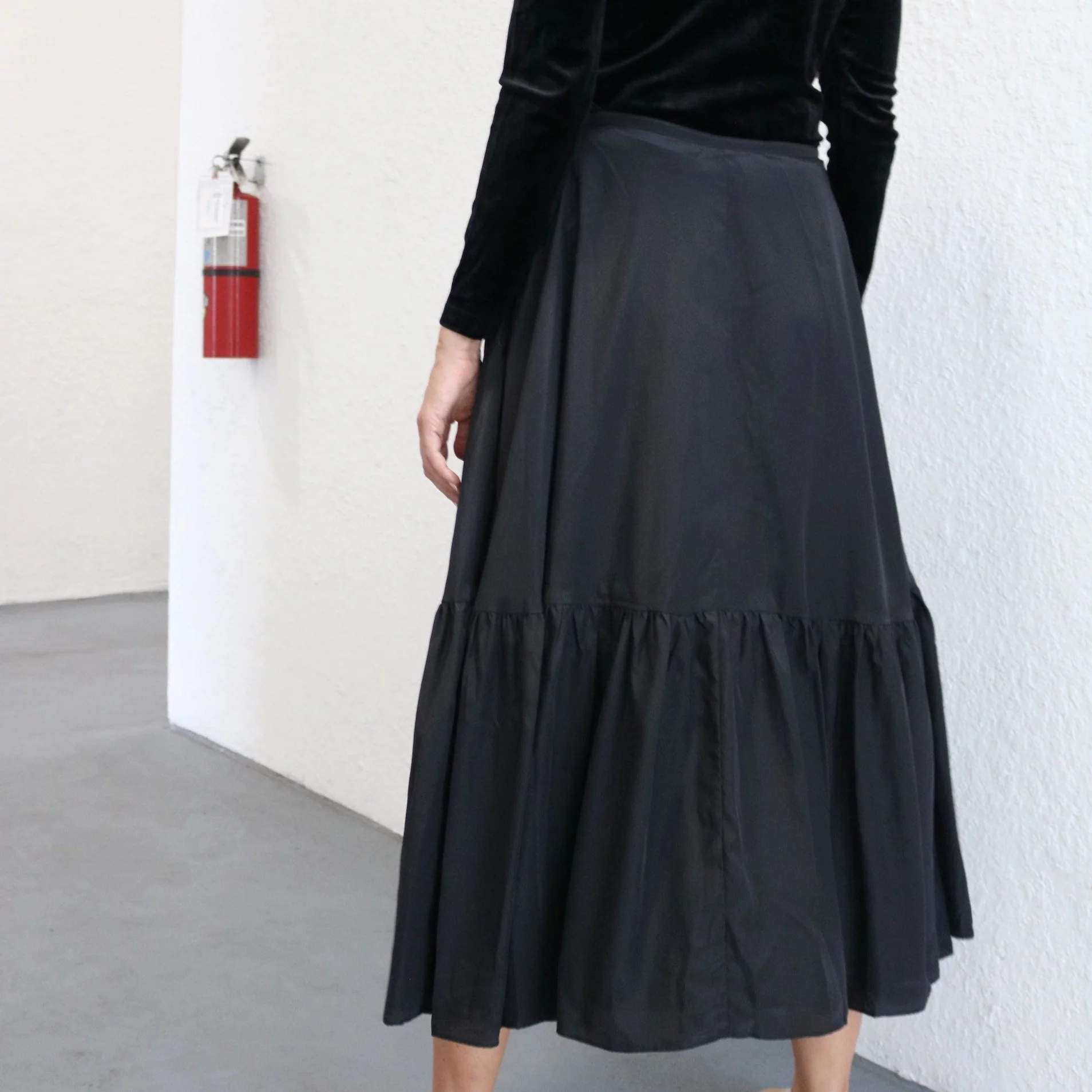 Tie Waist Skirt | Black [Final Sale] - Image 3