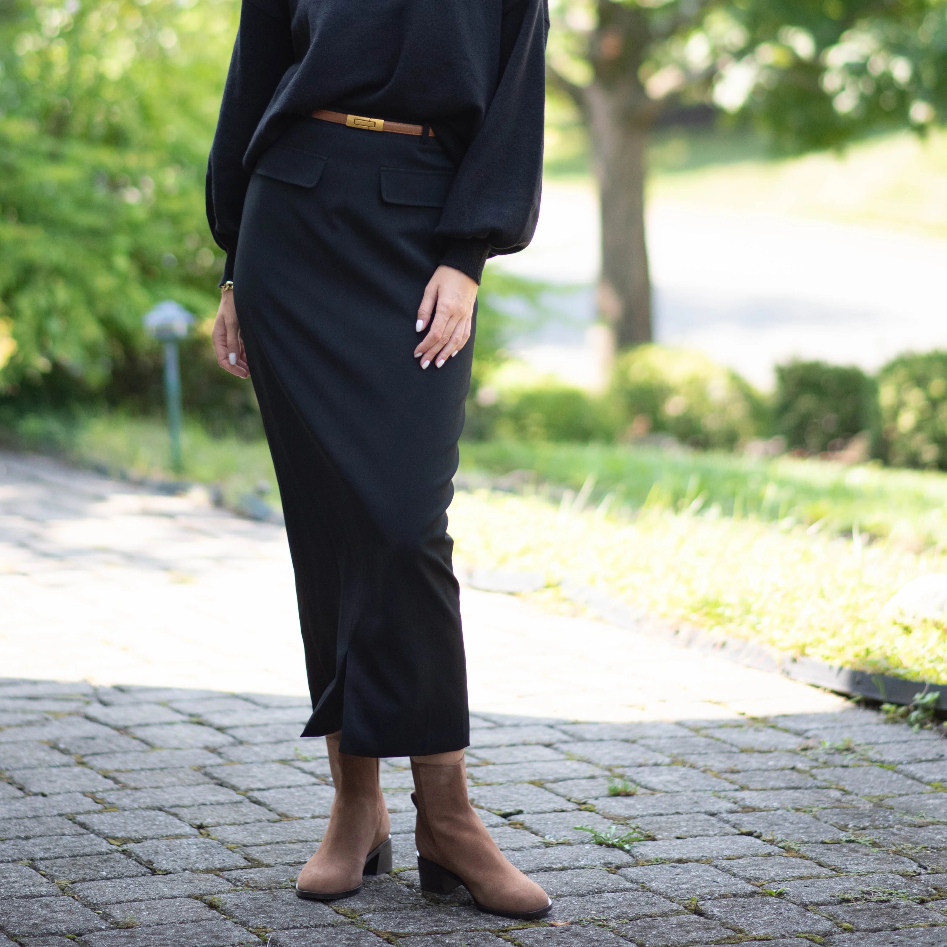 Tuxedo Skirt | Black [Final Sale] - Image 2
